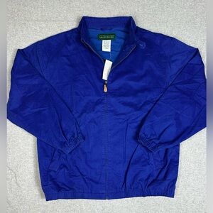 Outer Banks Jacket Mens 2XL Blue Cotton Harrington Golf‎ Zip Pockets Hong Kong